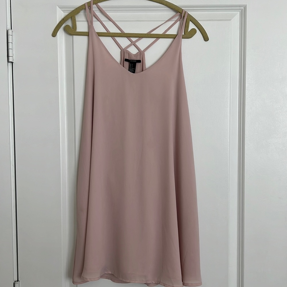 Blush shift dress